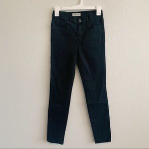 Madewell 9 Inch Black High Rise Skinny Jeans